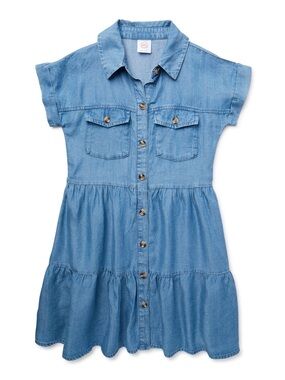 Wonder Nation Denim Shirt Dress Size M (7-8) NWT